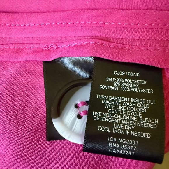 Sanctuary Women Hot Pink Double Breasted Blazer Jacket Size Medium - Picture 4 of 5